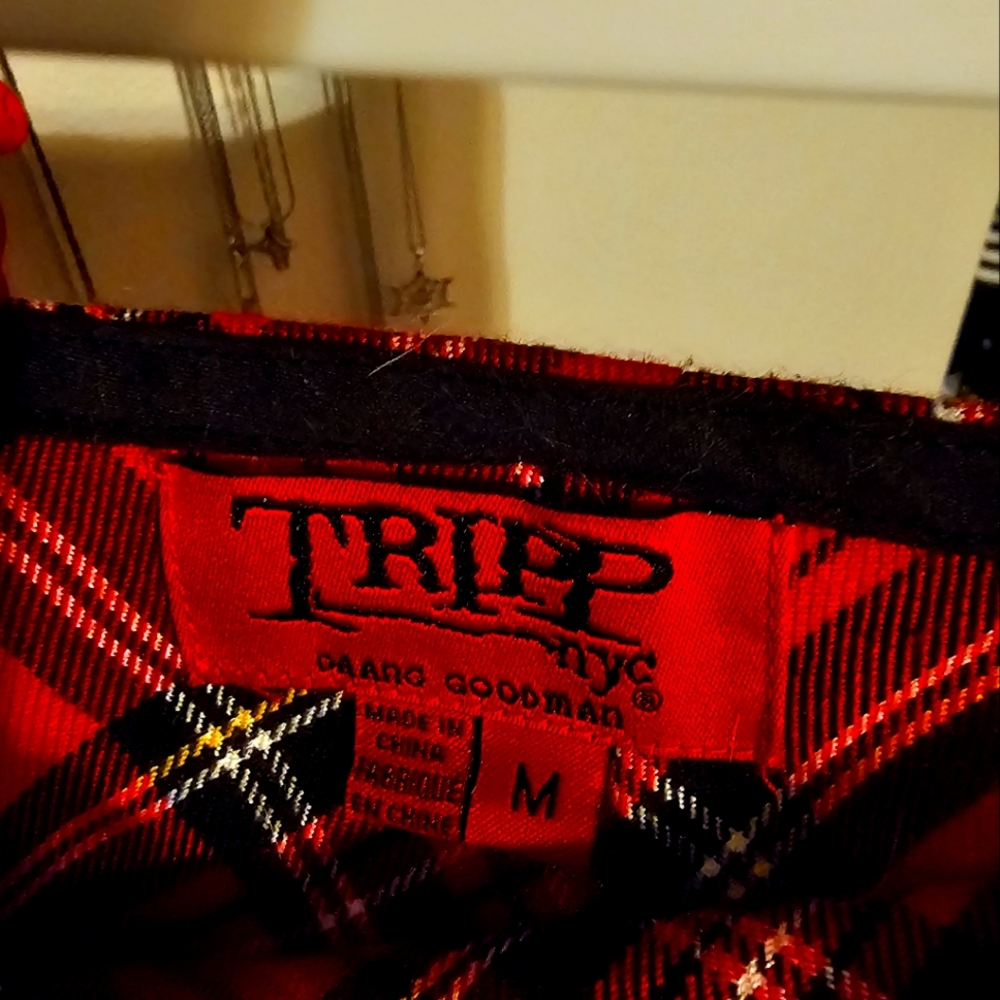 Tripp plaid mini skirt size M